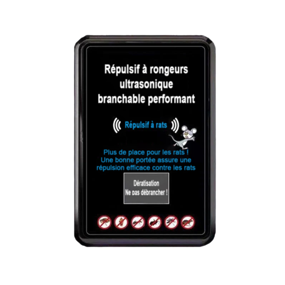 💥💥50% de réduction pour une durée limitée 💥💥Répulsif ultrasonique puissant contre les rongeurs – à brancher sur prise -Remifa®