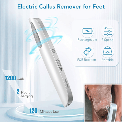 🌿Râpe électrique portable pour éliminer les callosités des pieds - Finadira®