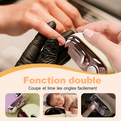 🌟Coupe-ongles électrique 2 en 1 sécurisé