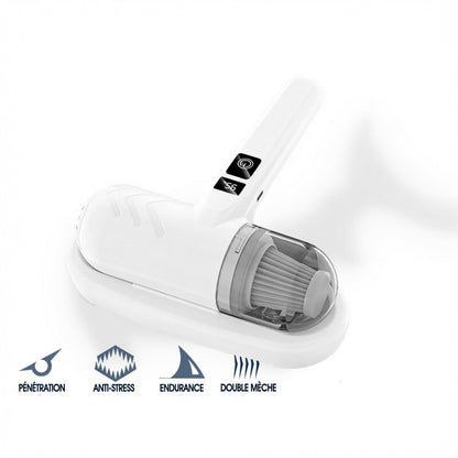 🎉Vente flash (🚀-50 %) ⚡Plus de 50K vendus ! 💝Aspirateur anti-acariens pour lit avec lumière UV-C – battage, aspiration et stérilisation UV réunis en un seul appareil ! 💥