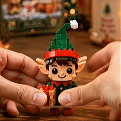 ⏳ Plus qu’un jour pour profiter de -49 % – 🎄 Kit DIY de constructions de Noël sur 12 jours | 12 modèles festifs à construire et à accrocher pour décorer le sapin, les couronnes et toute la maison 🧱