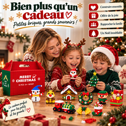 ⏳ Plus qu’un jour pour profiter de -49 % – 🎄 Kit DIY de constructions de Noël sur 12 jours | 12 modèles festifs à construire et à accrocher pour décorer le sapin, les couronnes et toute la maison 🧱