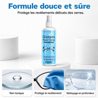 Spray réparateur de rayures pour lentilles professionnelles