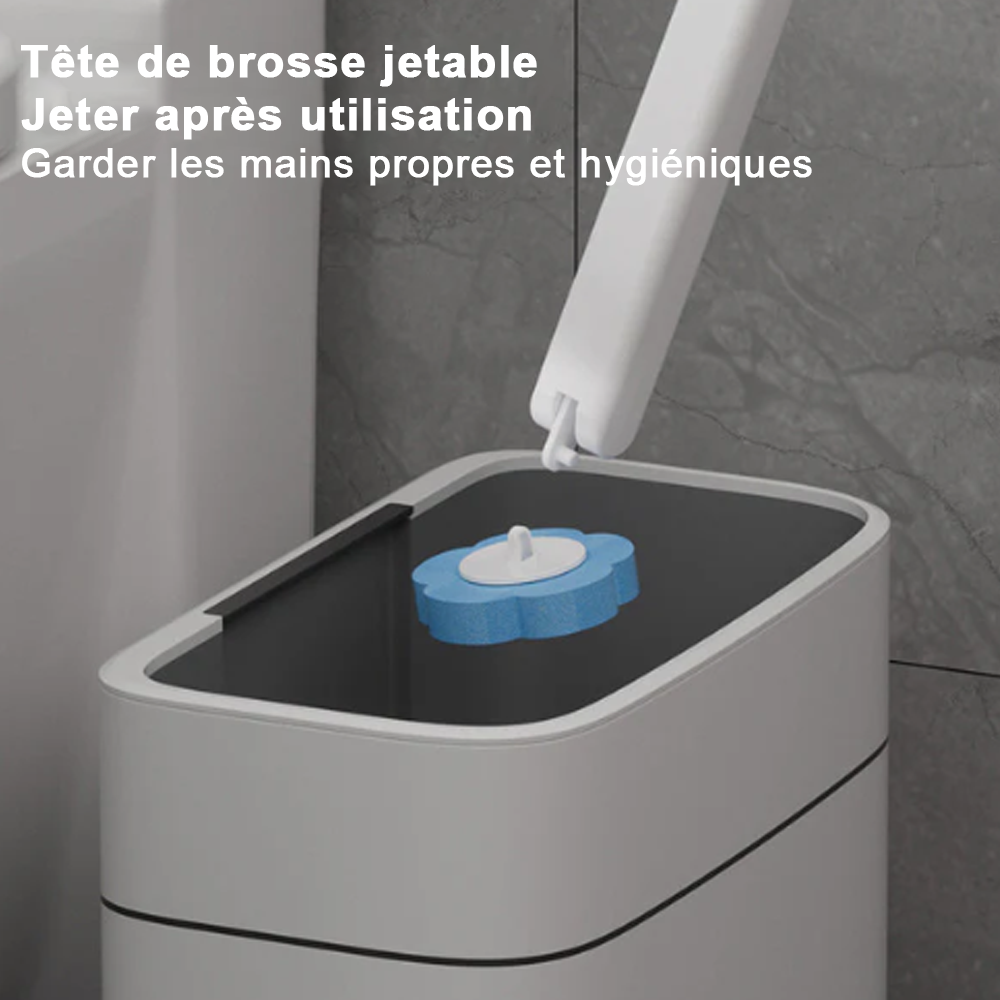 💕 Brosse WC murale jetable pour un nettoyage hygiénique ✨