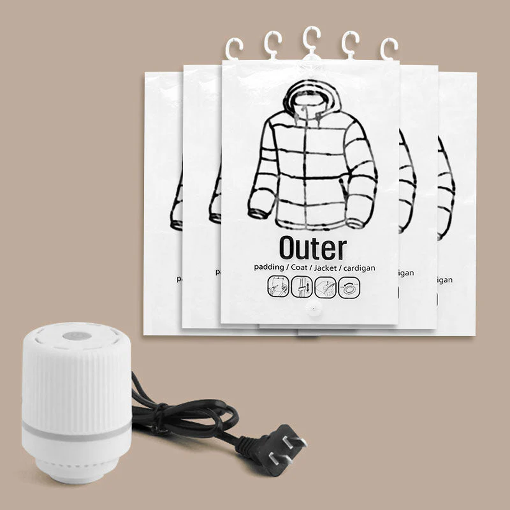 🔥Sac de rangement sous vide saisonnier pour doudoune suspendue