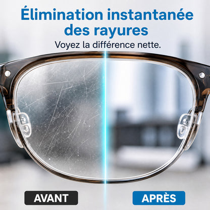 Spray réparateur de rayures pour lentilles professionnelles