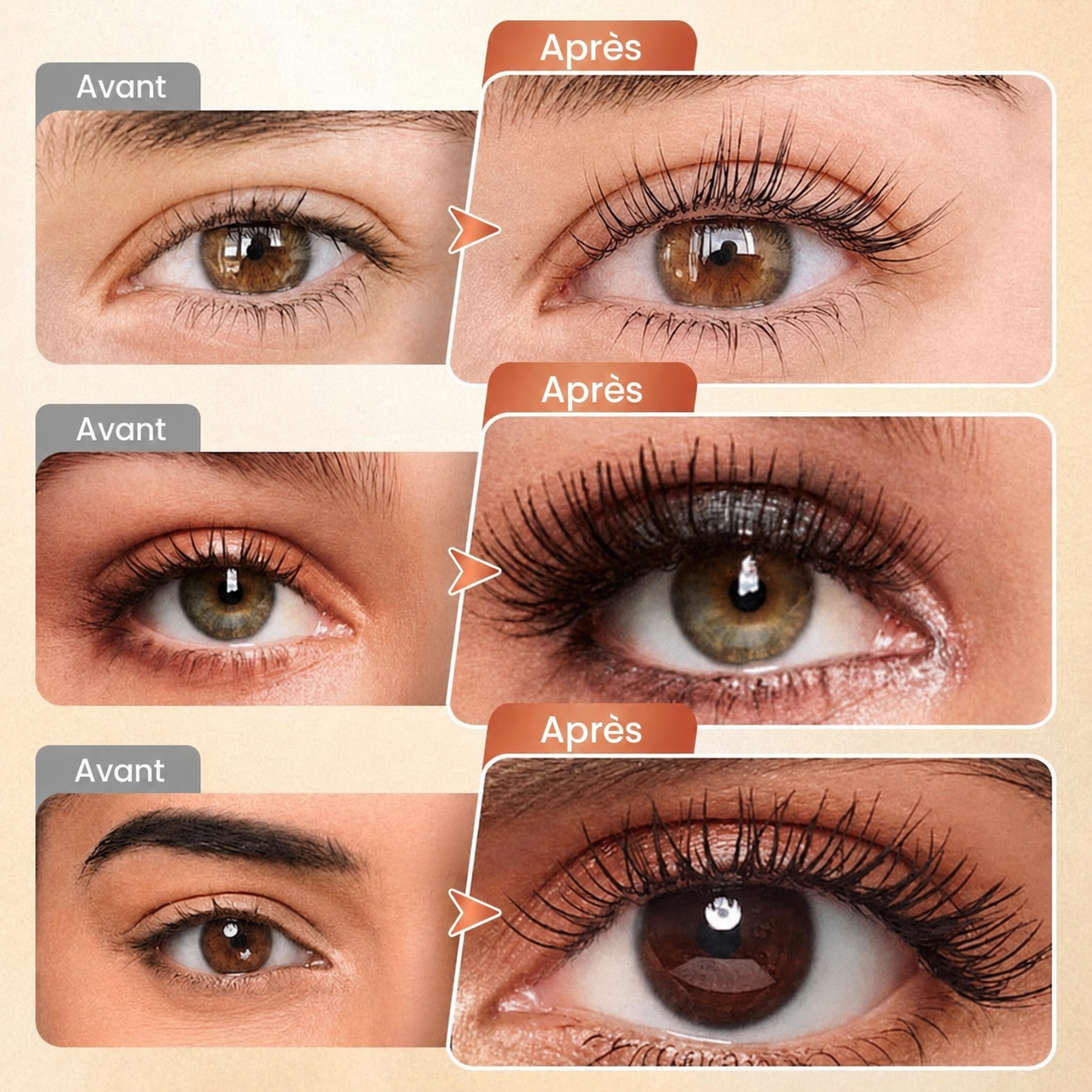 🔥 50 % DE RÉDUCTION · Mascara recourbant et allongeant, résistant à l'eau ✨