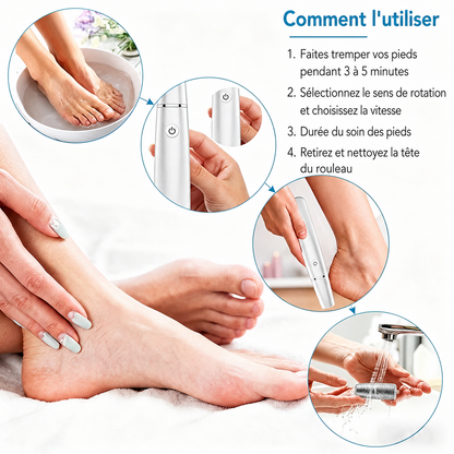 🌿Râpe électrique portable pour éliminer les callosités des pieds - Finadira®