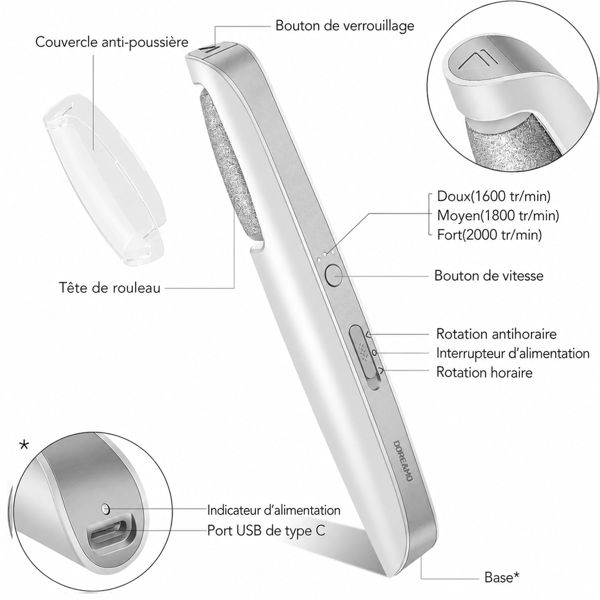 🌿Râpe électrique portable pour éliminer les callosités des pieds - Finadira®