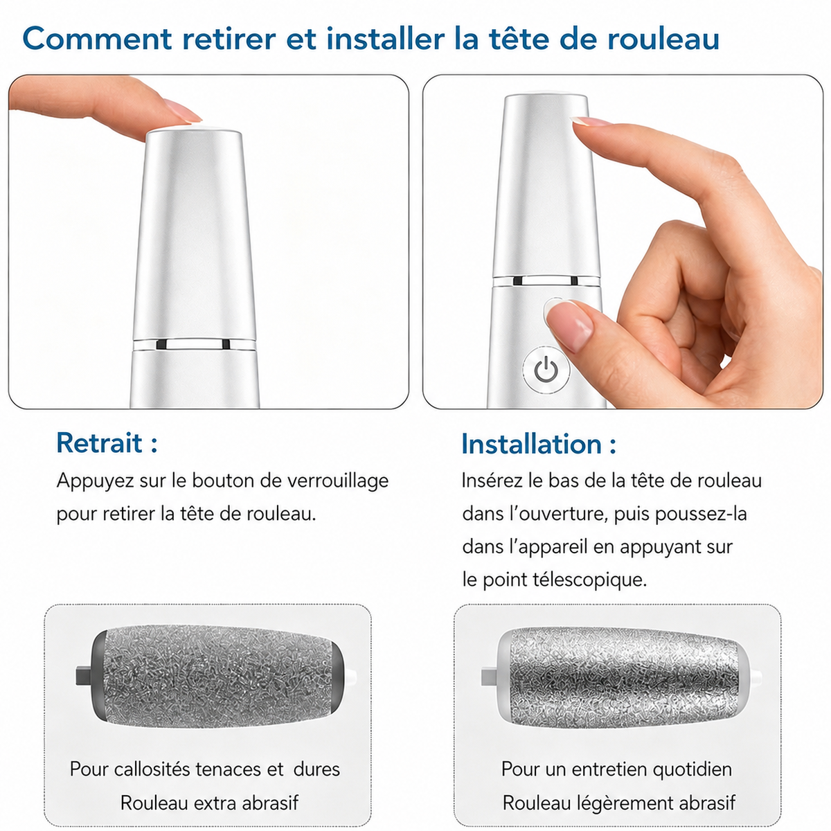 🌿Râpe électrique portable pour éliminer les callosités des pieds - Finadira®