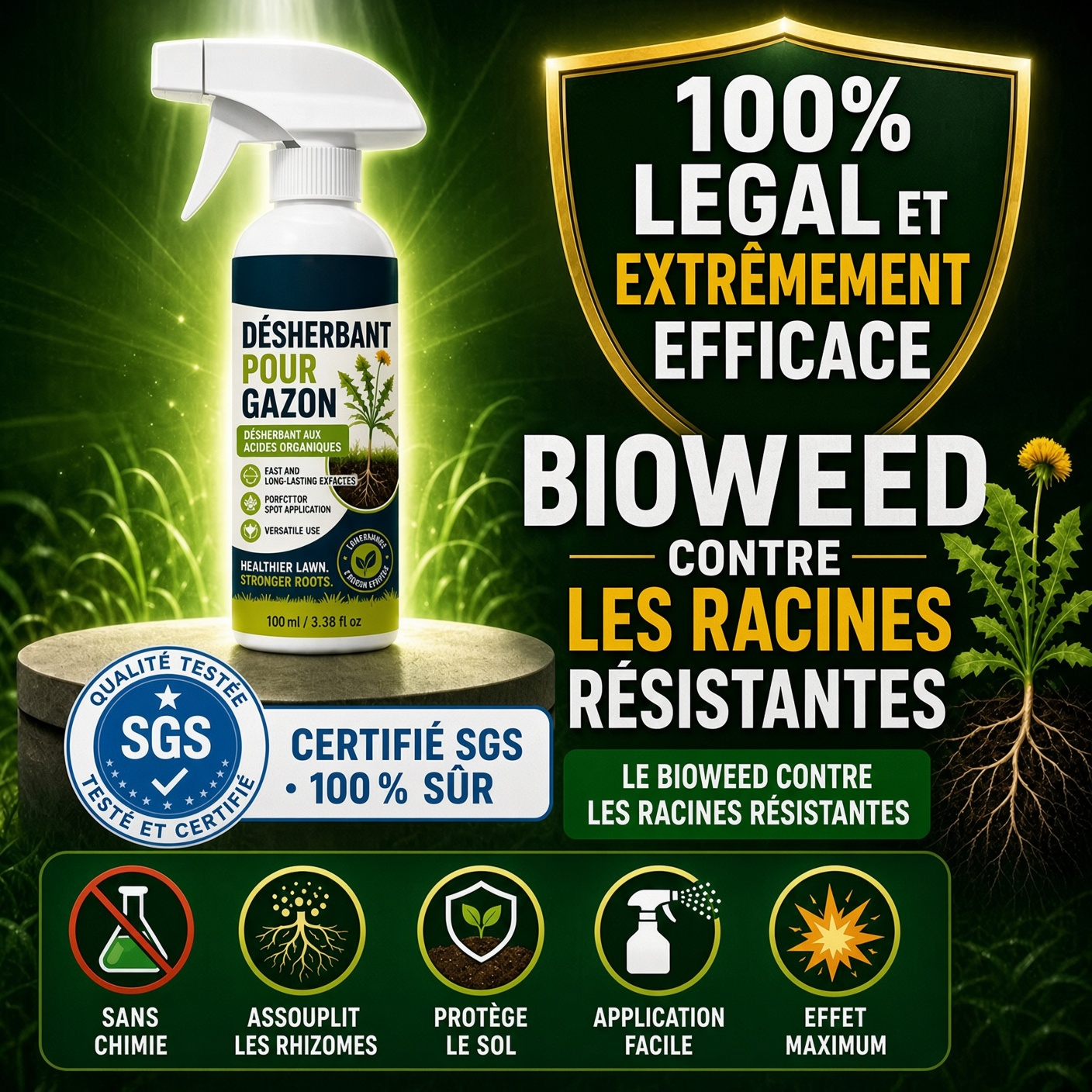 🔥 50 % DE RÉDUCTION 🌿 Désherbant – Efficace contre les mauvaises herbes & leur repousse | Jardin, allées & cour ⚡