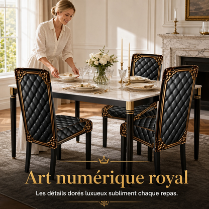 🪑 50% DE RÉDUCTION ! 🖤 Housse de Chaise Extensible & Lavable – Élastique & Facile d'entretien ✨