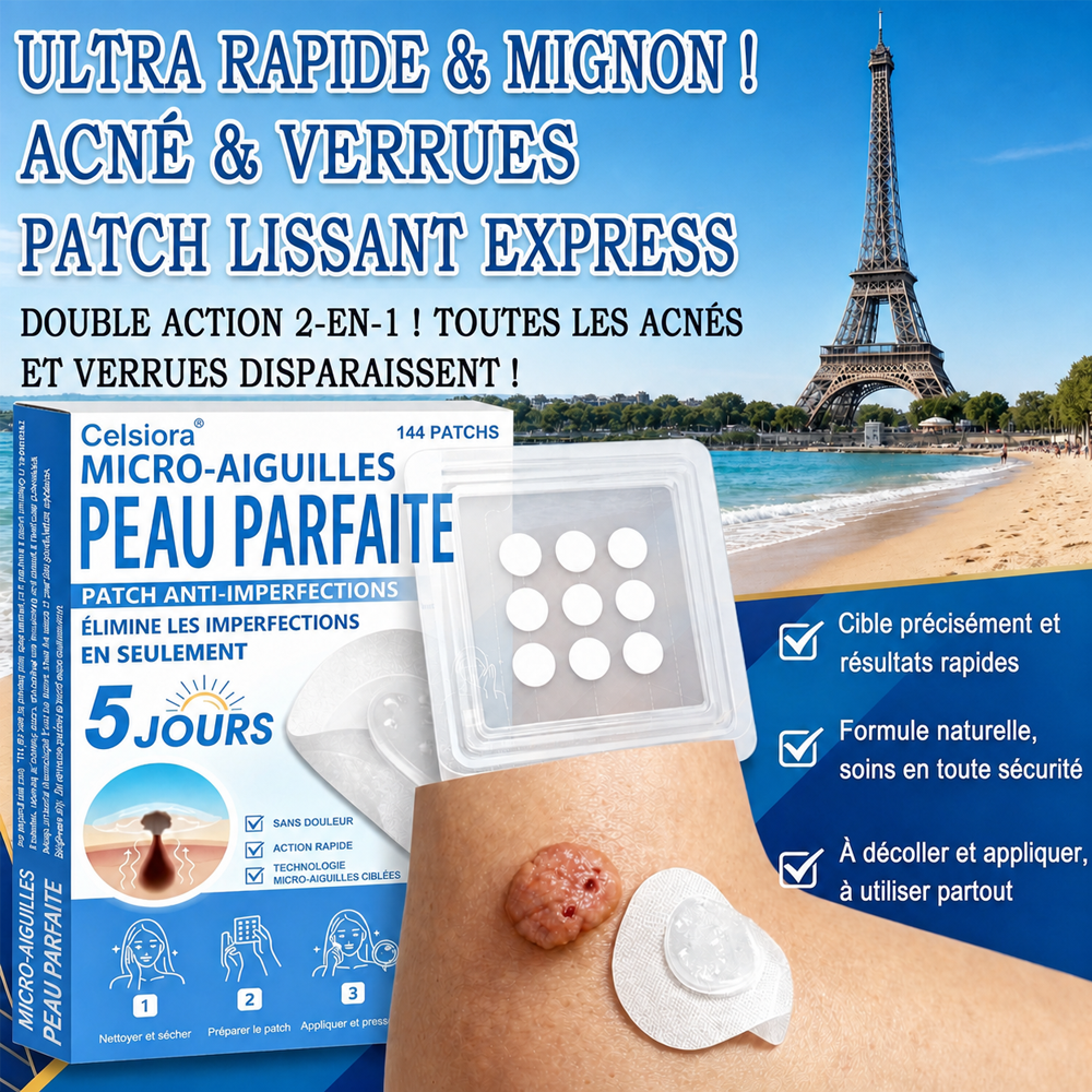 🟢Pansements hydrocolloïdes à micro-aiguilles Celsiora® 2-en-1