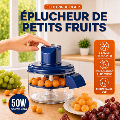 🔪 Éplucheur électrique 5 lames – Moteur cuivre puissant, extraction en 1 bouton, démontable et sans danger alimentaire – Batterie 1300 mAh, gain de temps en cuisine 🥕🍎