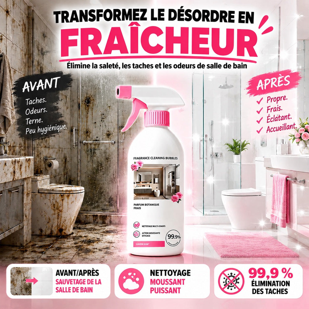 🔥 AUJOURD'HUI -50 % | Nettoyant multi-usage pour salle de bains contre le calcaire et les traces d'eau🧼