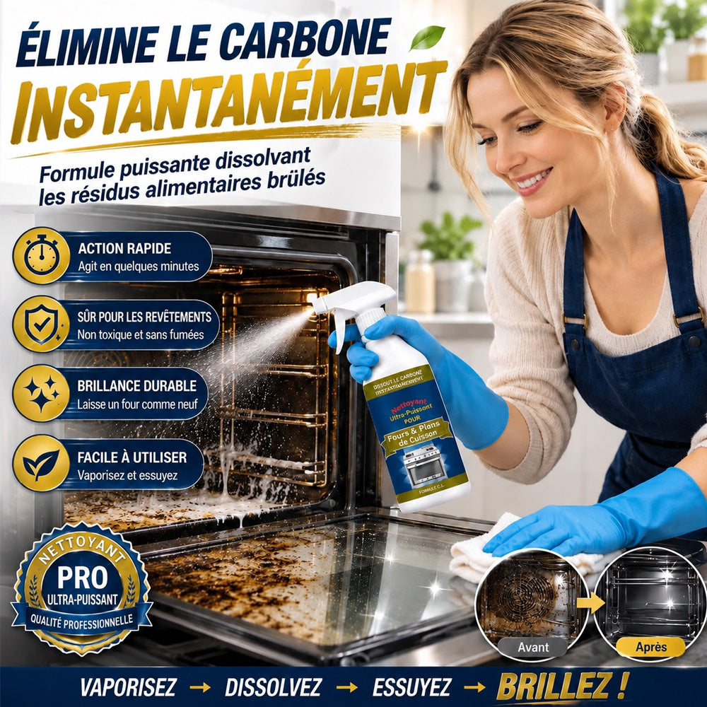💥 DERNIER JOUR DE PROMOTION | 50 % DE RÉDUCTION 🌻 Spray nettoyant ultra-puissant pour four et plaque de cuisson