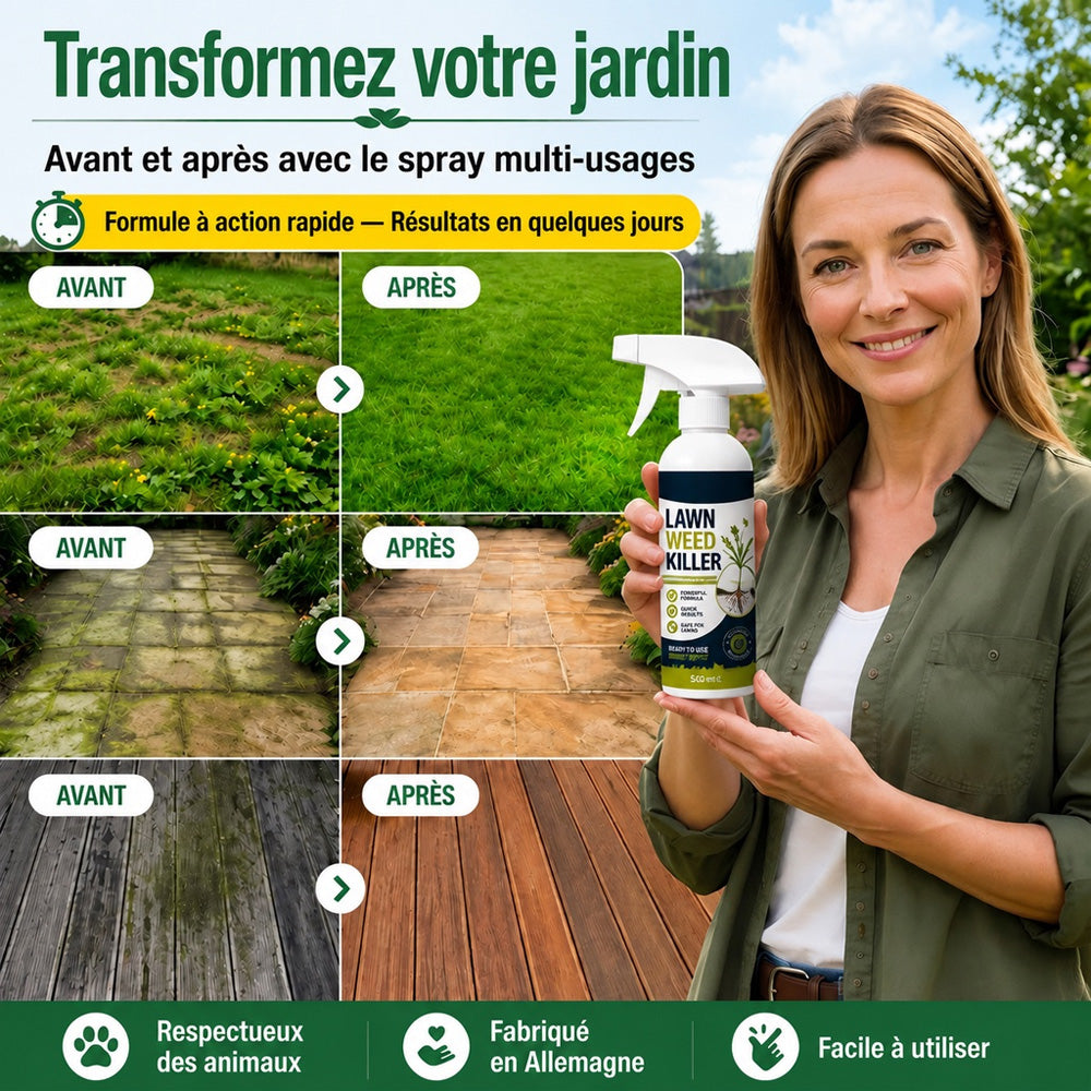 🔥⚡[Désherbage facile et sans stress au jardin] Désherbant pour usage domestique
