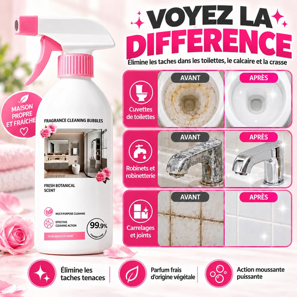 🔥 AUJOURD'HUI -50 % | Nettoyant multi-usage pour salle de bains contre le calcaire et les traces d'eau🧼
