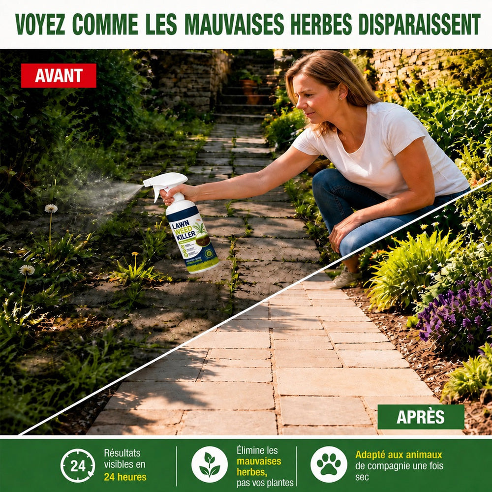 🔥⚡[Désherbage facile et sans stress au jardin] Désherbant pour usage domestique