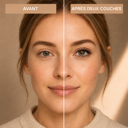 Mascara waterproof à fibres-🎉🎉 Fini les yeux de panda — Des cils longs et définis toute la journée
