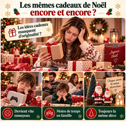 ⏳ Plus qu’un jour pour profiter de -49 % – 🎄 Kit DIY de constructions de Noël sur 12 jours | 12 modèles festifs à construire et à accrocher pour décorer le sapin, les couronnes et toute la maison 🧱