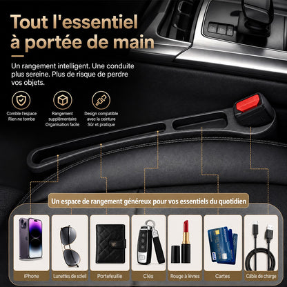 🚗Stop Losing Your Phone Between Car Seats💺🌟Universal Seat-Gap Filler • Double-Slot Organizer🌟