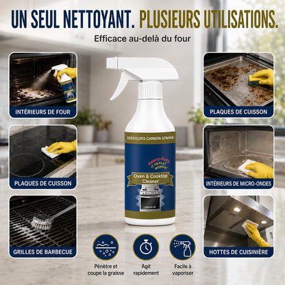 💥 DERNIER JOUR DE PROMOTION | 50 % DE RÉDUCTION 🌻 Spray nettoyant ultra-puissant pour four et plaque de cuisson