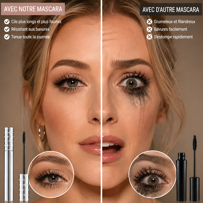 Mascara waterproof à fibres-🎉🎉 Fini les yeux de panda — Des cils longs et définis toute la journée