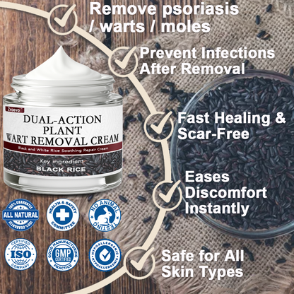 Celsiora®  Crème essence réparatrice au riz noir ⚕️ Certifiée TGA (Élimine les verrues et les excroissances cutanées, atténue l'accumulation de kératine et traite la dermatite séborrhéique, la kératose folliculaire et les taches de vieillesse)