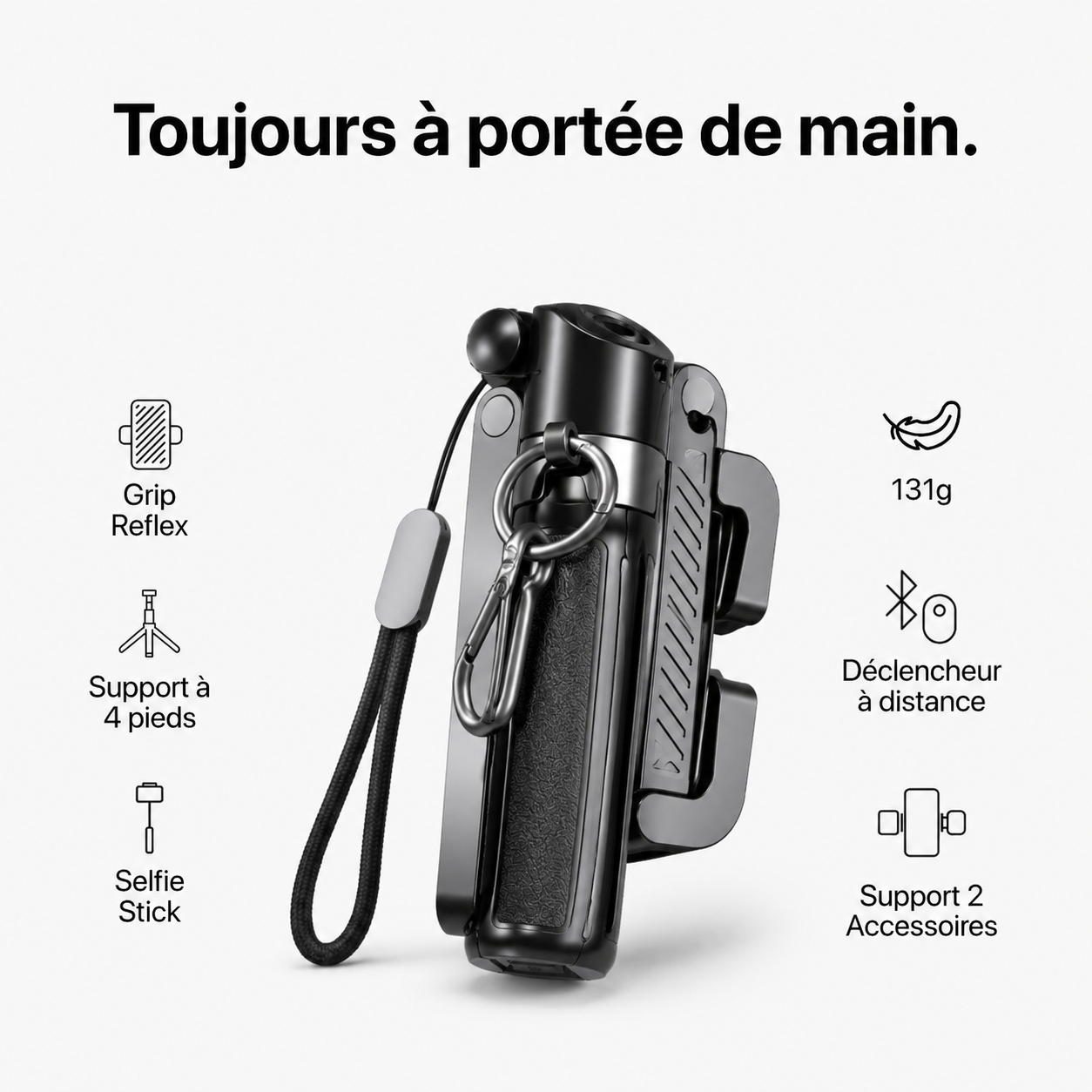 🎁Vente à chaud 50% de réduction Nouvelle canne à selfie rétractable et trépied polyvalent pour téléphone portable