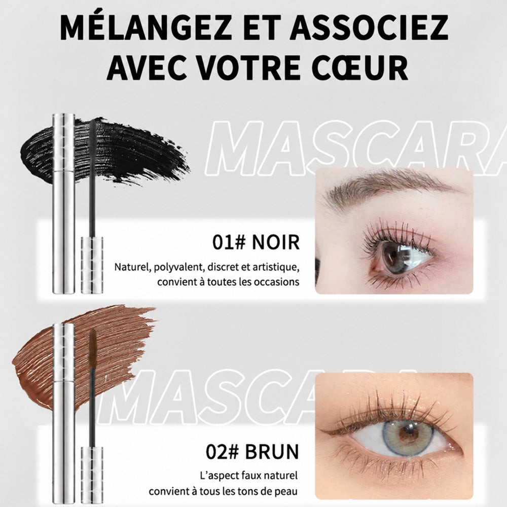 Mascara waterproof à fibres-🎉🎉 Fini les yeux de panda — Des cils longs et définis toute la journée