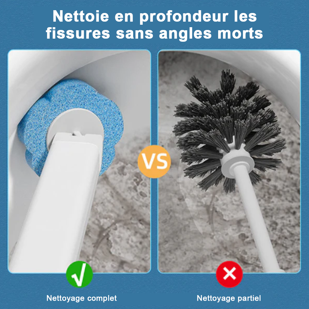 💕 Brosse WC murale jetable pour un nettoyage hygiénique ✨