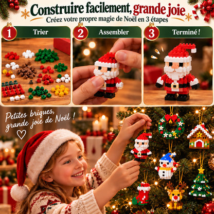 ⏳ Plus qu’un jour pour profiter de -49 % – 🎄 Kit DIY de constructions de Noël sur 12 jours | 12 modèles festifs à construire et à accrocher pour décorer le sapin, les couronnes et toute la maison 🧱