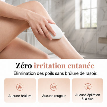 ✨Épilateur à cristaux sans douleur, exfoliant double‑action, peau lisse pour jambes et bras 🦵