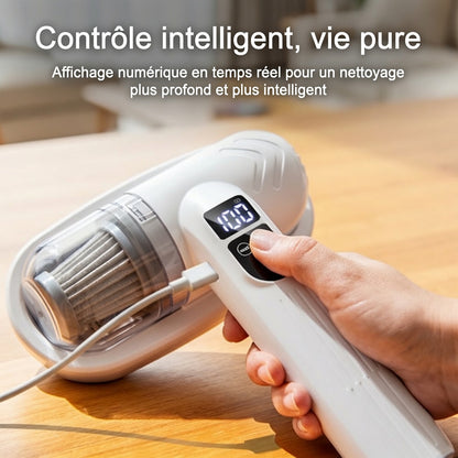 🎉Vente flash (🚀-50 %) ⚡Plus de 50K vendus ! 💝Aspirateur anti-acariens pour lit avec lumière UV-C – battage, aspiration et stérilisation UV réunis en un seul appareil ! 💥