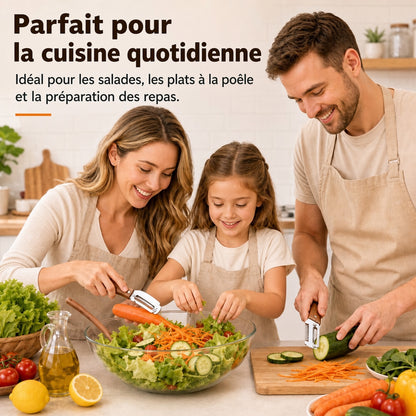 🔥 50 % DE RÉDUCTION 🔪🥕 Éplucheur Multifonctionnel en Bois – Lame Inox Ultra-Tranchante + Décapsuleur Intégré 🥔🍎
