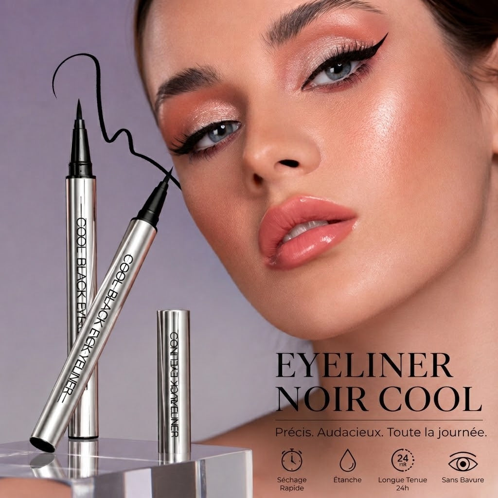 ⏰✨ 1 ACHETÉ = 1 OFFERT 🔥 Eyeliner Waterproof & Anti-Bavures