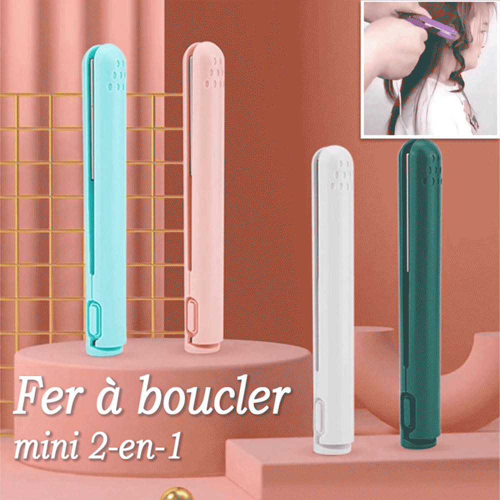 🎉 Vente flash (🚀-50 %) ⏳ Mini fer à boucler 2-en-1