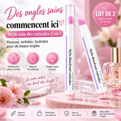 ✨ Stylo 2-en-1 pour cuticules – Embout en céramique, hydratant & pratique à emporter