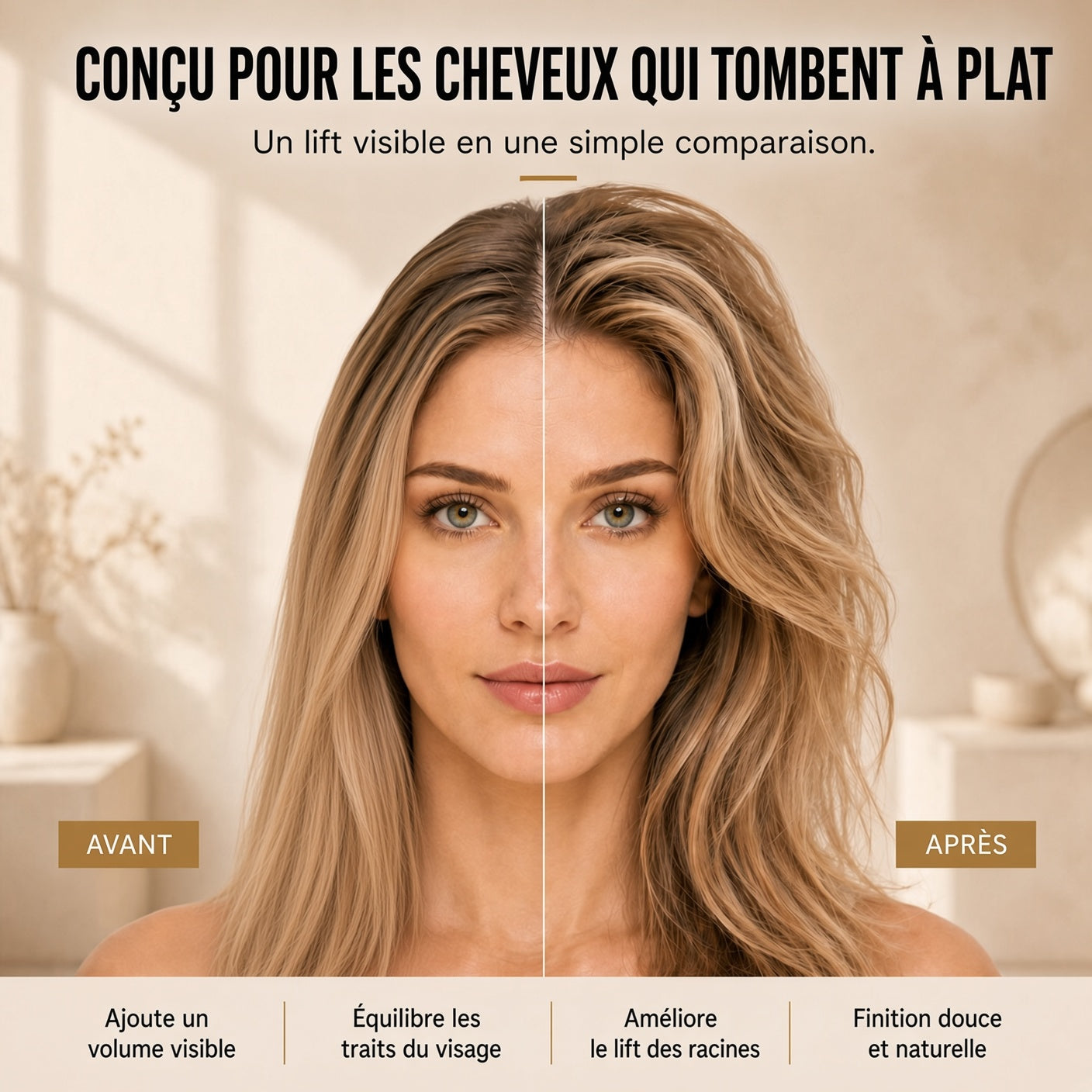 🔥50% DE RÉDUCTION !! ⏰ Spray Coiffant Longue Durée Fluffy Hair Shaping Spray 9 – 90 ml – Volume Naturel & Tenue Résistante for Cheveux Matures