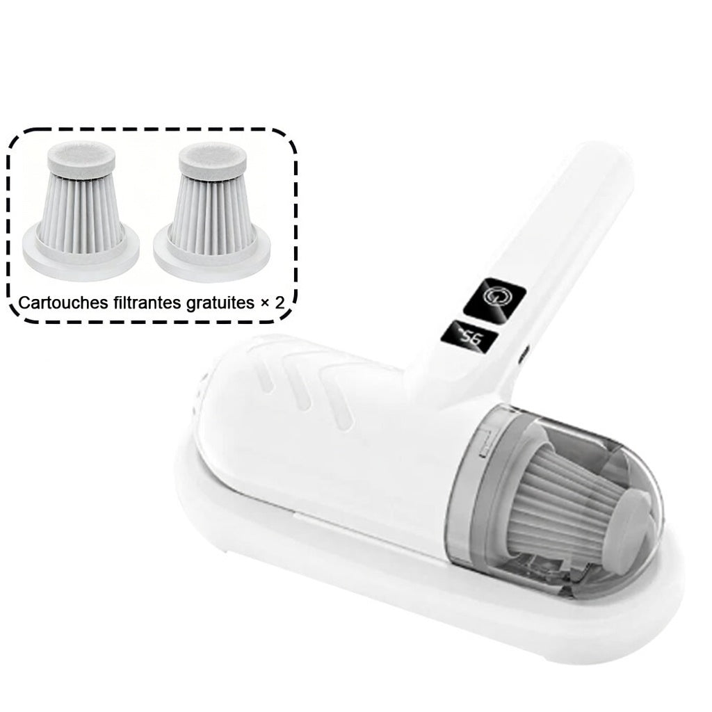 🎉Vente flash (🚀-50 %) ⚡Plus de 50K vendus ! 💝Aspirateur anti-acariens pour lit avec lumière UV-C – battage, aspiration et stérilisation UV réunis en un seul appareil ! 💥