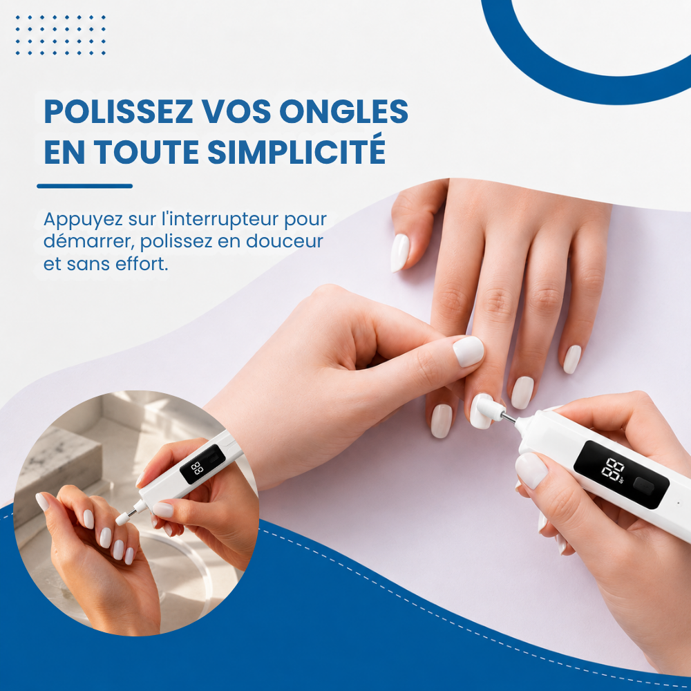 Stylo pour Limer et Entretenir les Ongles
