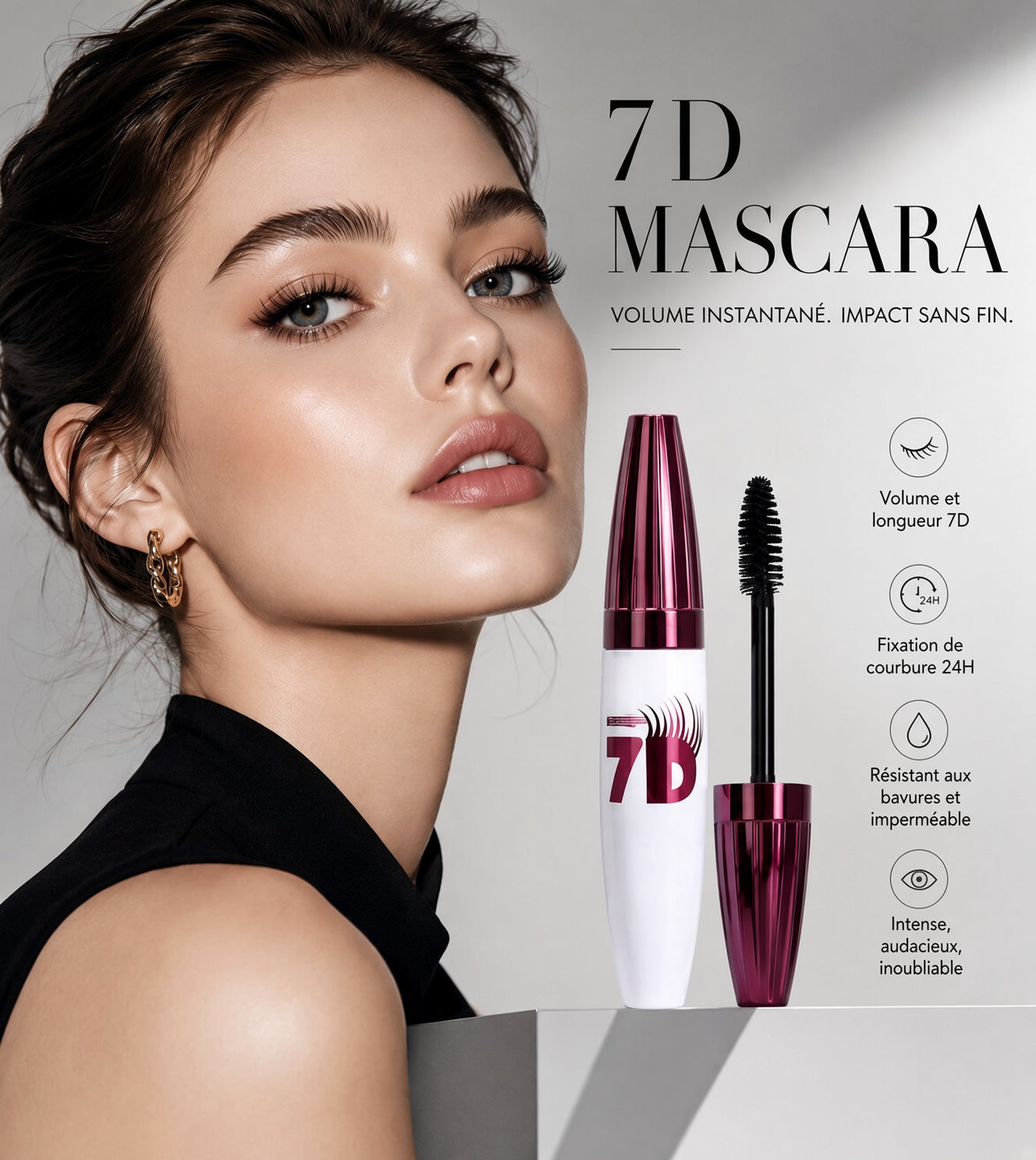 🔥 Dernier jour — 1 acheté = 1 offert ! ⏰✨ Mascara recourbant et allongeant, sans bavures