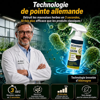 🏆🏆🌱 50 % DE RÉDUCTION 🔥 Désherbant Stop – Efficace contre les mauvaises herbes & leur repousse | Respectueux des animaux pour jardin & cour