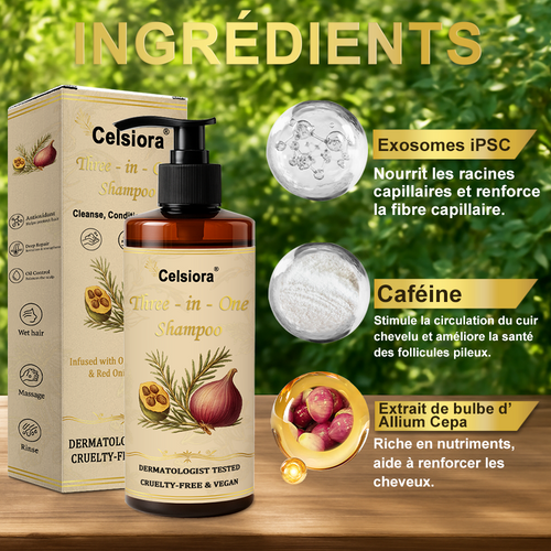 80%off ✅ CELSIORA® Shampoing Revitalisant 3-en-1 -Celsiora®