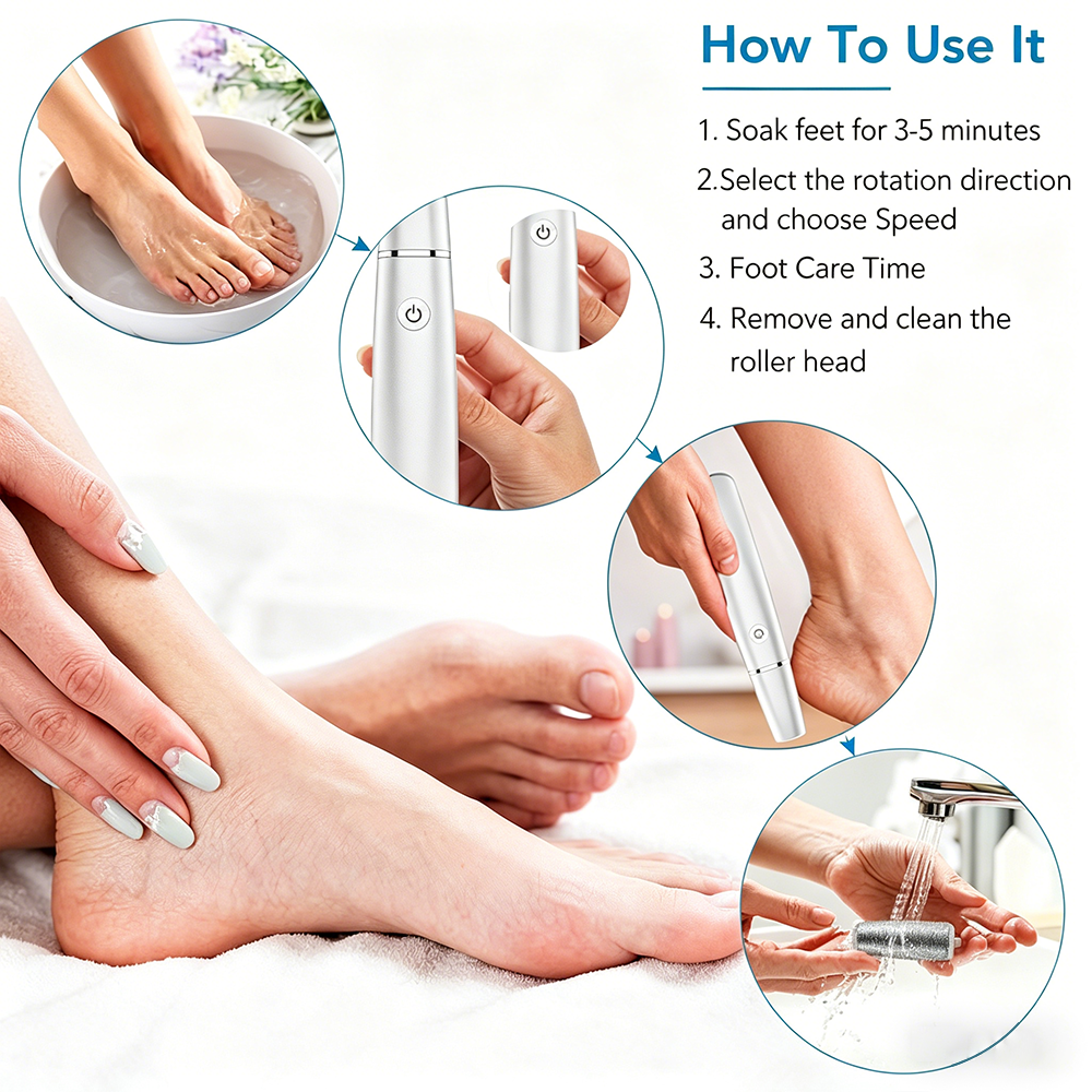 🌿Râpe électrique portable pour éliminer les callosités des pieds - Finadira®