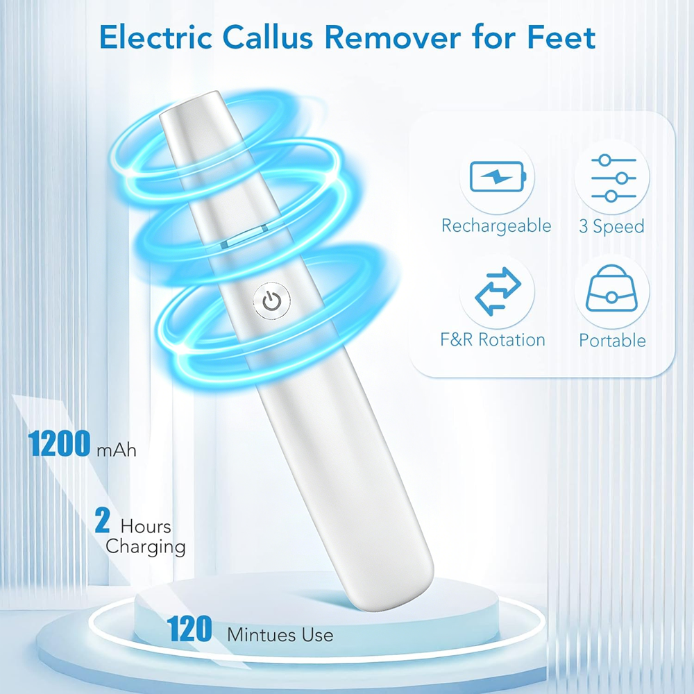 🌿Râpe électrique portable pour éliminer les callosités des pieds - Finadira®