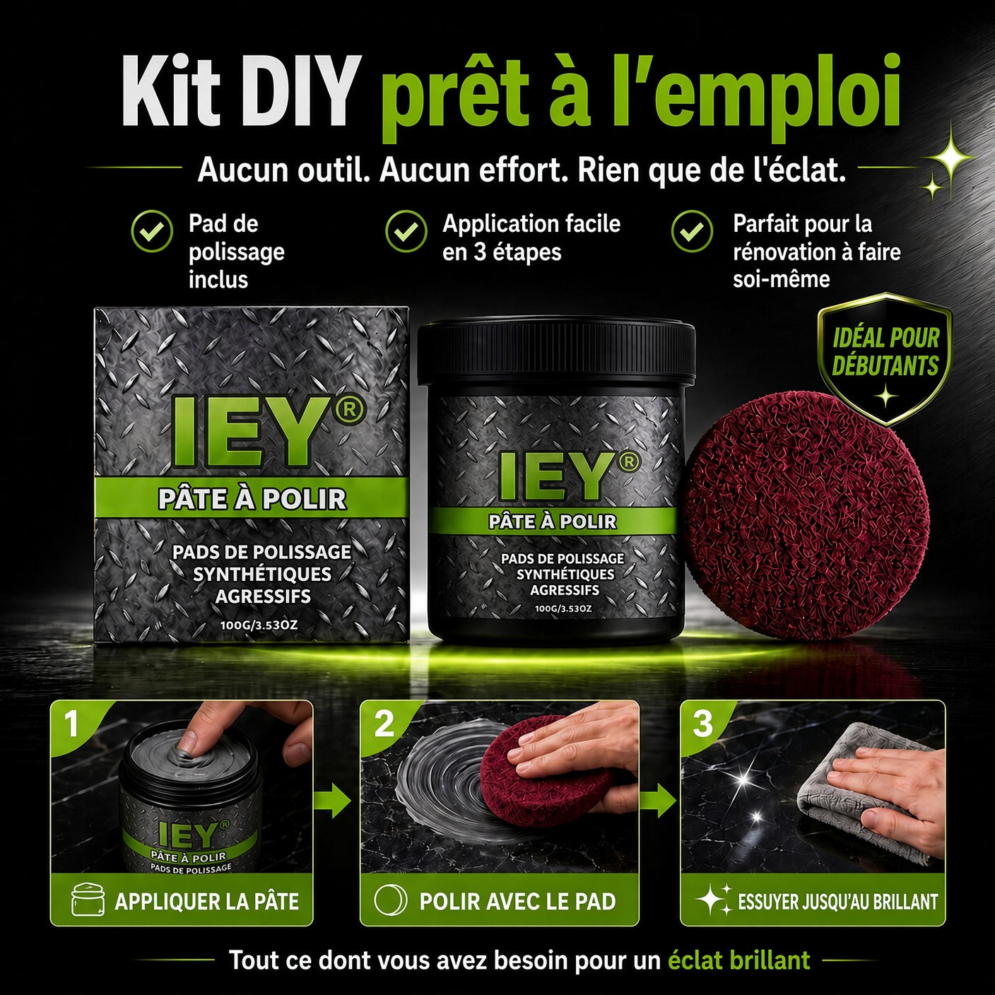 🎉 OFFRE EXCLUSIVE ✨La pâte à polir multi-surfaces pour une brillance éclatante