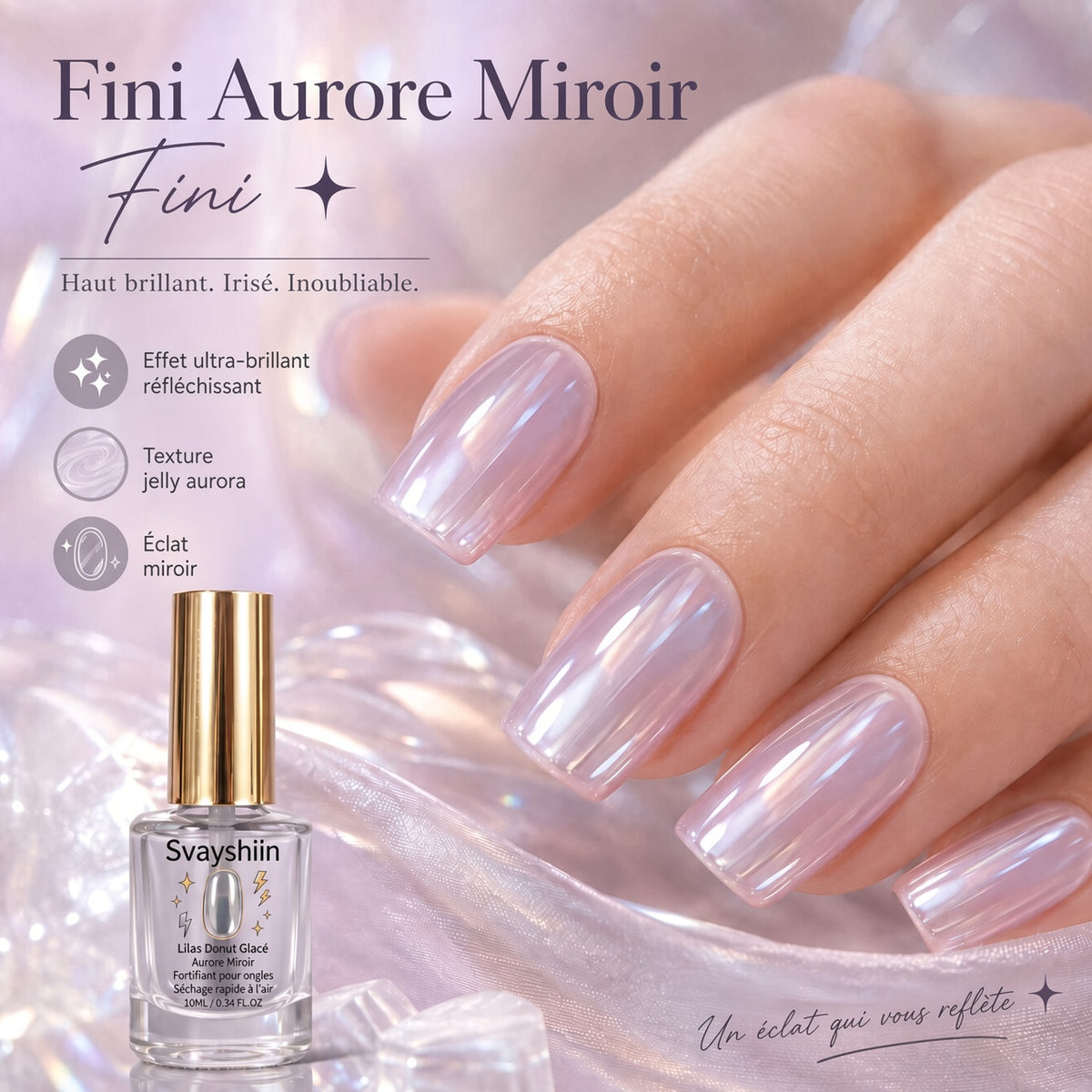 💅 50 % DE RÉDUCTION !! ⏰ Renforceur d’Ongles Brillance Lilas – Renforce les Ongles Fragiles & Restaure Leur Éclat Naturel