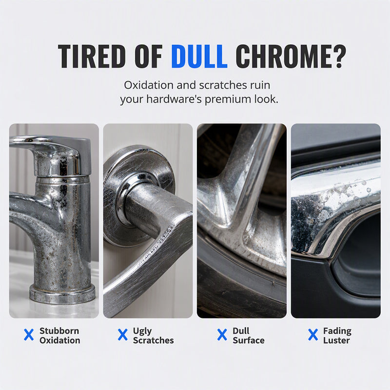 upsell🔥 Stylo Répar’Chrome Pro – -50% 🚗✨ Ravive Chrome Auto, Robinets & Métal